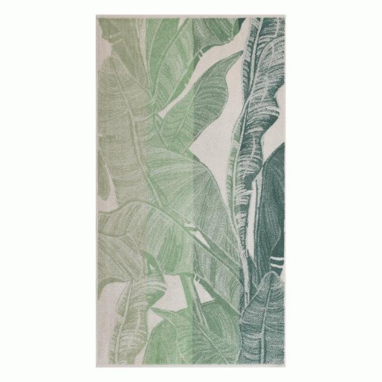 Полотенце махровое 1 шт "Cleanelly" Sunny Garden зеленый 10000 70*130 см