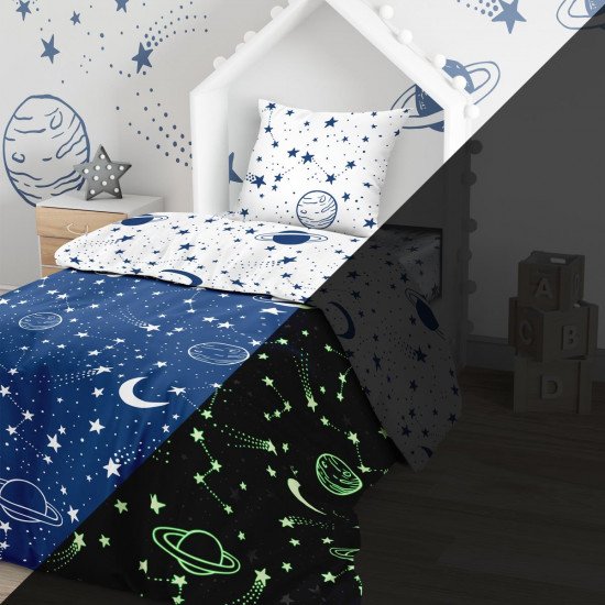 Постельное белье для детей "Juno" Neon Космос 1.5 спальный