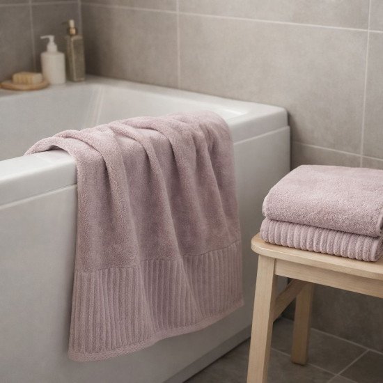 Полотенце махровое 1 шт "Клинелли" Каскафа сиреневый 15-1905 50*90 см