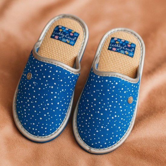 Тапочки женские "Lucky land" синий-2 36