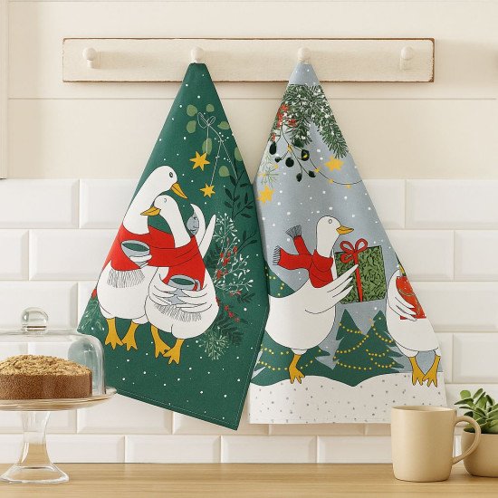 Комплект полотенец для кухни 2 шт. "Арт Дизайн" Рогожка Почудим 45*60 см