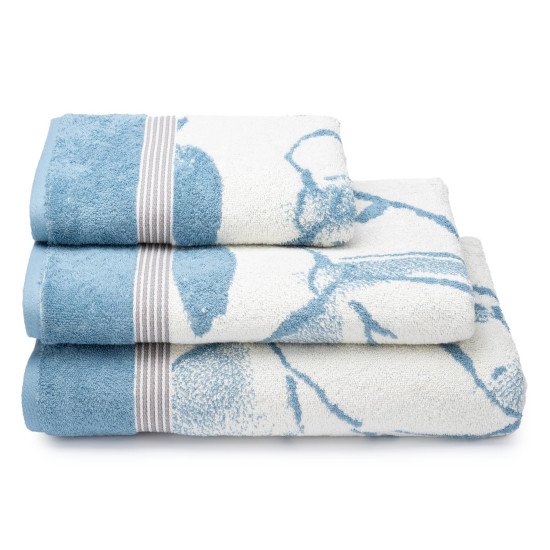 Полотенце махровое 1 шт "Cleanelly" Delfinio голубой 10000 70*140 см