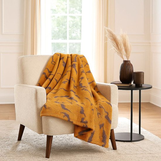 Плед "Pappel" Cotton 22142A коричневый 150*200 см