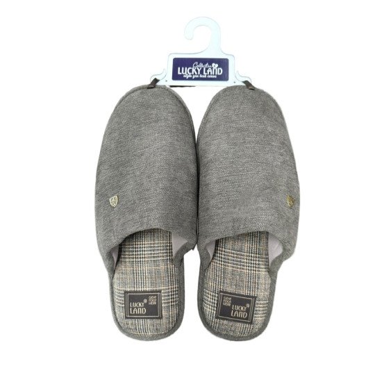 Тапочки мужские "Lucky land" Comfort 4813 коричневый 45
