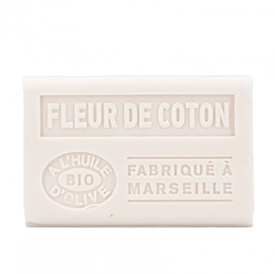 Марсельское мыло "Label Provence Nature" на оливковом масле Цветок хлопка 125 г