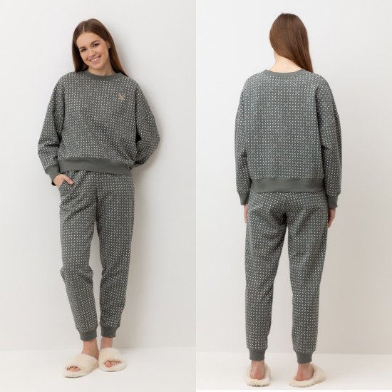 Комплект женский "Very Neat" Узор кремовый, арт. Е 20202 52 (2XL)