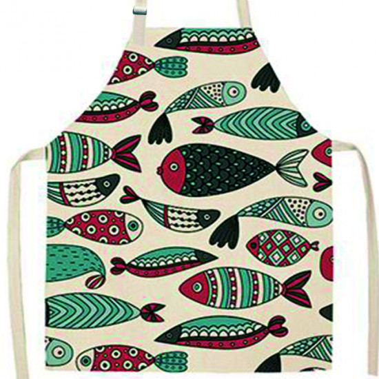 Фартук текстильный для кухни "Nova"  486 Рыбы 55*70 см