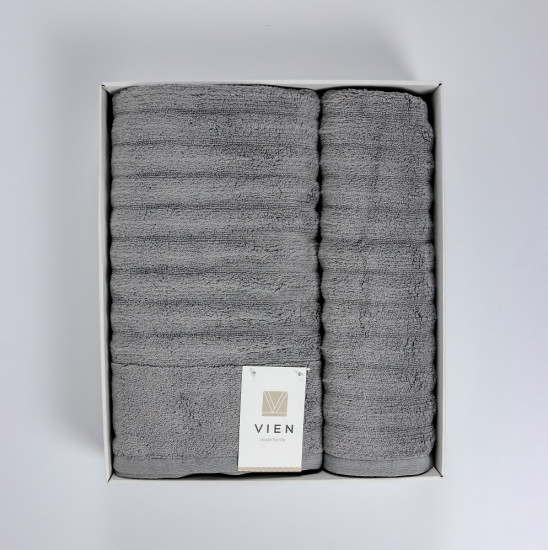 Комплект махровых полотенец "Vien" Nuage mokko 50*90 см, 70*140 см