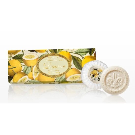 Подарочный набор растительного мыла 3 шт. "Саф" Лимон 3*100 г