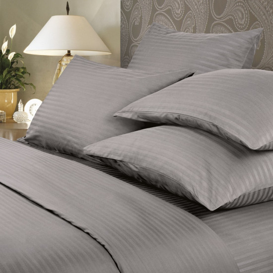 Постельное белье "Verossa" Stripe Gray 1.5 спальный
