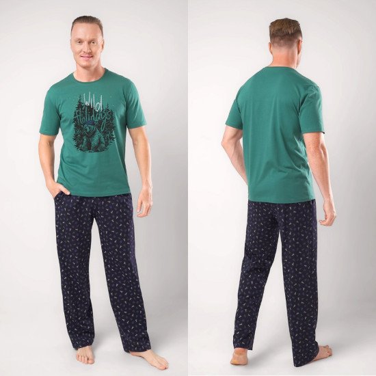 Комплект мужской "Clever" зелёный/темно-синий 50 (XL)