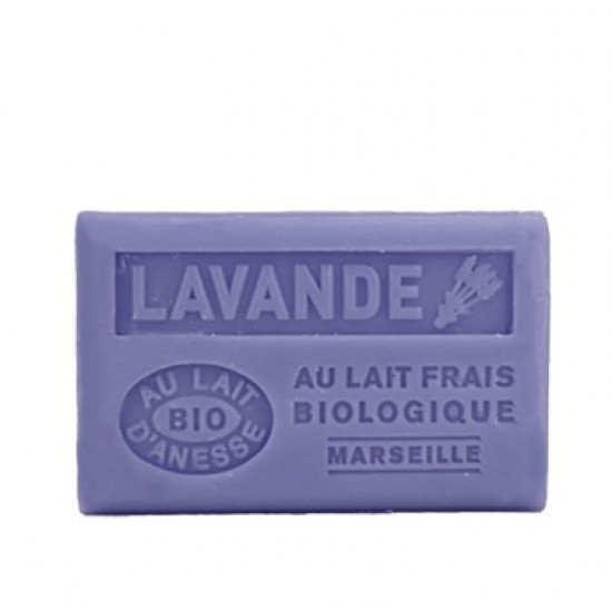 Марсельское мыло "Label Provence Nature" с молоком ослицы Лаванда 125 г