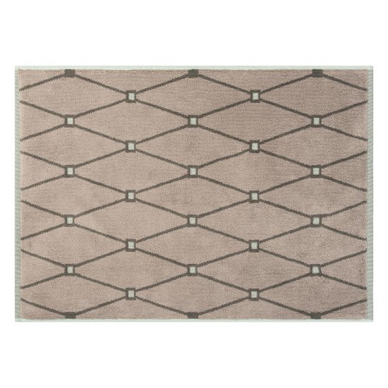 Коврик махровый для ног в ванную 1 шт "Cleanelly" Reti коричневый 10000 50*70 см