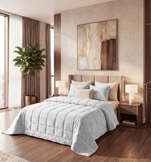 Комплект покрывало с наволочками "Ла Прима" Пари опал 220*240 см, 45*45 см-2 шт.