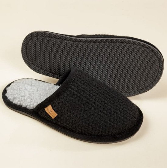 Тапочки мужские "Woolhouse" Корсо черный 40/41