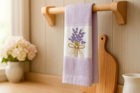Полотенце кухонное 1 шт "Ambiella" Furya Лаванда  v7 40*60 см