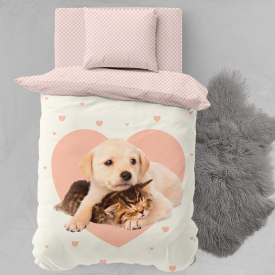 Постельное белье для детей "Juno" Kitten and Puppy 1.5 спальный