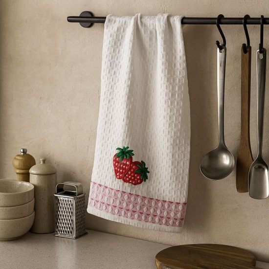 Полотенце кухонное 1 шт "Ambiella" Фрукты клубника 35*50 см