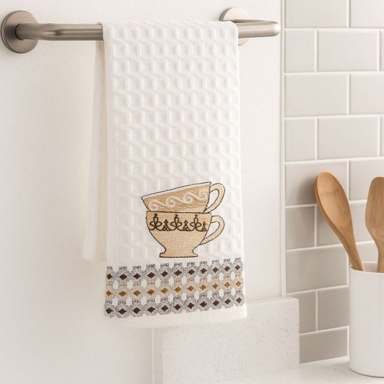 Полотенце кухонное 1 шт "Ambiella" Кофе v1 35*50 см