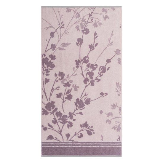 Полотенце махровое 1 шт "Cleanelly" Kyoto  бежево-сиреневый 10000 70*130 см