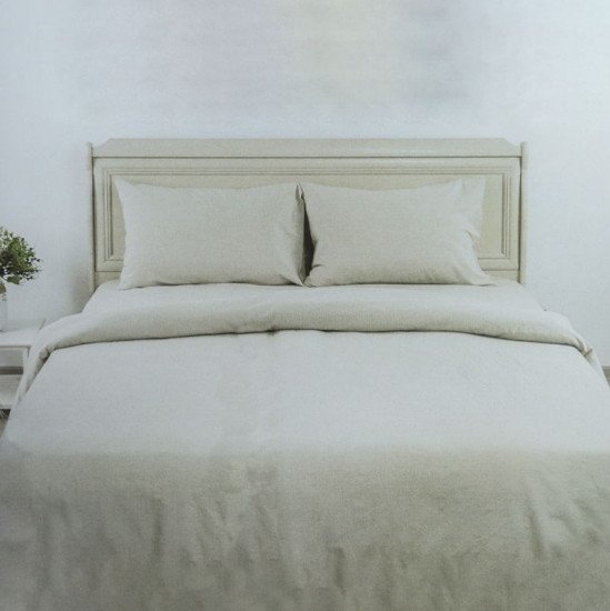 Постельное белье "Белорусский лен" серый 2 спальный