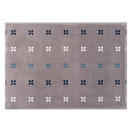 Коврик махровый для ног в ванную 1 шт "Cleanelly" Ciottolo серый 10000 50*70 см