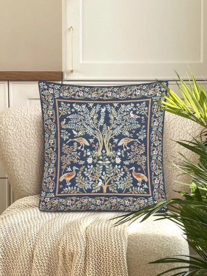 Декоративная наволочка "Гобелен" Рапсодия кобальт 45*45 (±2) см