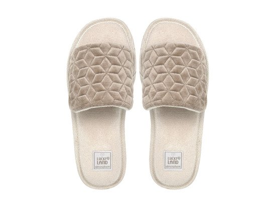 Тапочки женские "Lucky land" Comfort бежевый 40