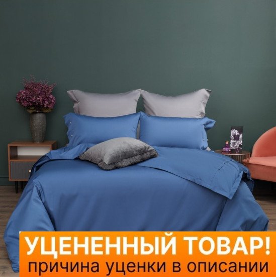 Уценка! Постельное белье "Софи Де Марко" Беллини синий Евро