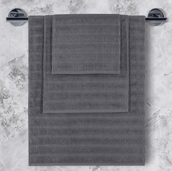 Полотенце махровое "Karna" Vente темно-серый 50*90 см