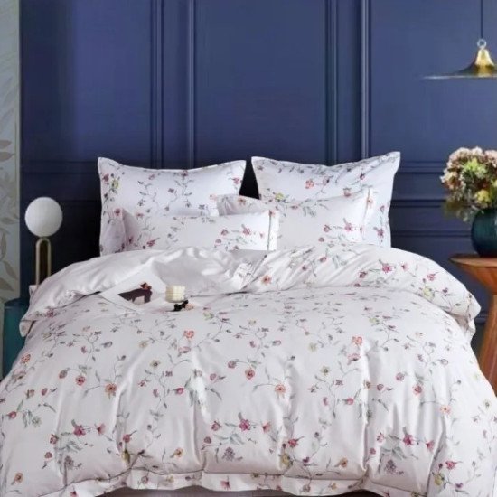 Постельное белье с одеялом-комфортер "Asabella"- 2231-ОМР Евро