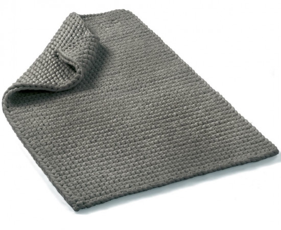 Коврик плетёный для ног в ванную "Casual Avenue" Norvage темно-серый (dark grey) 50*80 см