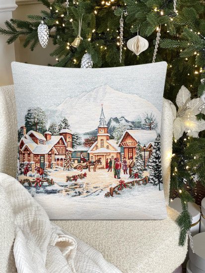 Декоративная наволочка "Гобелен" Магия зимы Площадь 45*45 (±2) см