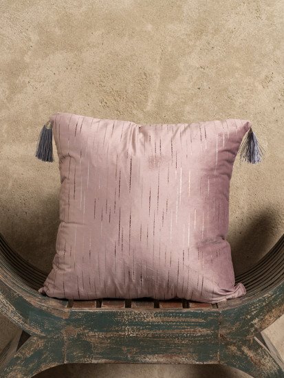 Подушка декоративная "Edelson" Velvet пудра люкс 43*43 см
