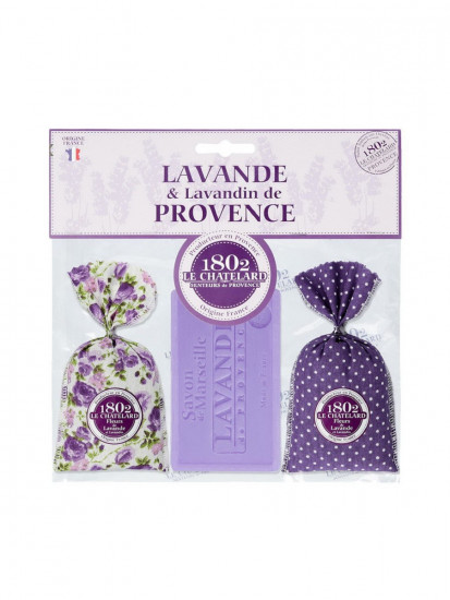 Арома-комплект Франция "Le Chatelard" Цветы Лаванды и Лавандина 2*18 г, 100 г