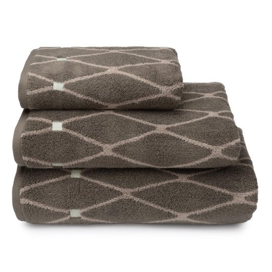 Полотенце махровое 1 шт "Cleanelly" Siepe хаки 10000 50*100 см