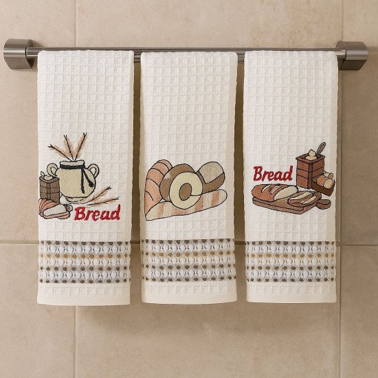 Комплект полотенец для кухни 3 шт. "Ambiella" Хлеб-1 35*50 см