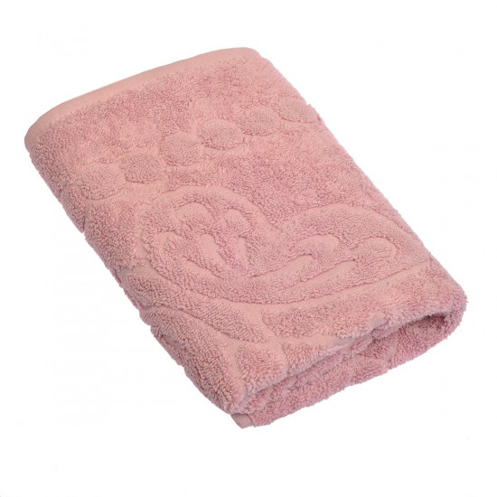 Коврик махровый для ног в ванную "Meteor" Kelebek розовый 50*70 см