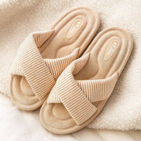 Тапочки женские "Lucky land" Comfort бежевый-3 41