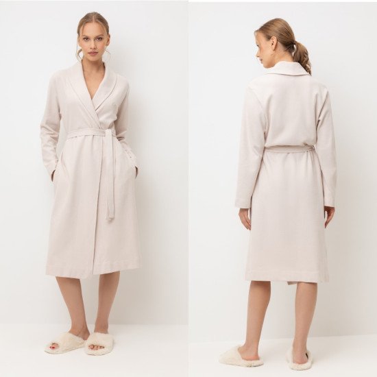 Халат женский "Very Neat" Melissa бежевый, арт. Е 50029 46 (М)
