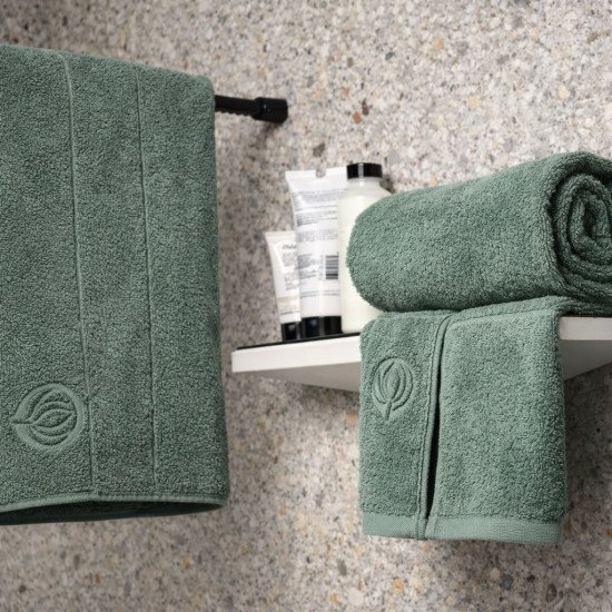 Полотенце махровое 1 шт "Cleanelly" Tenerezza зеленый 16-5810 50*100 см