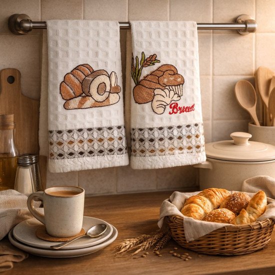 Комплект полотенец для кухни 2 шт. "Ceylin's" Хлеб 35*50 см