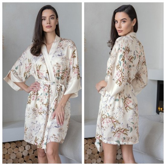 Халат женский "Мiа-Amore" Amely молочный 48-50 (L/XL)
