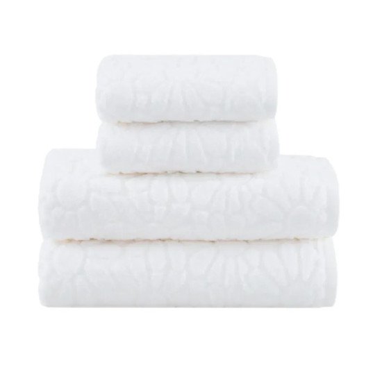 Полотенце махровое 1 шт "Buddemeyer" Margaridas AIR белый 1011 70*135 см