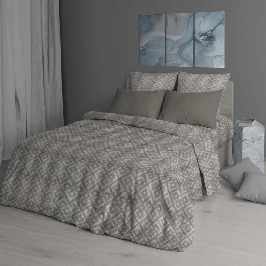 Постельное белье "Avrora Texdesign" Лен 7165 Евро