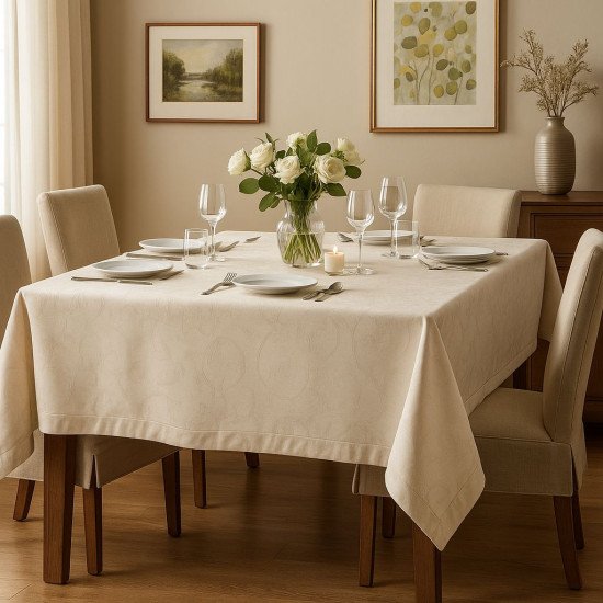 Скатерть "Nova" Валенсия слоновая кость 150*120 см