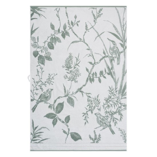 Полотенце махровое 1 шт "Cleanelly" Rosignolo бело-зеленый 10000 50*100 см