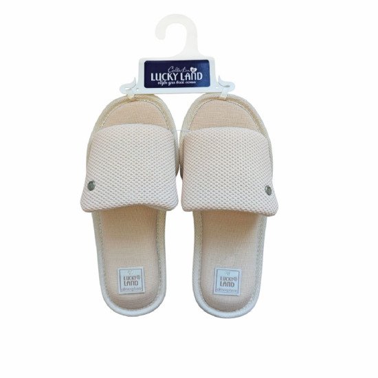 Тапочки женские "Lucky land" Comfort бежевый-4 41