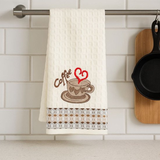 Полотенце кухонное 1 шт "Ambiella" Кофе v2 35*50 см