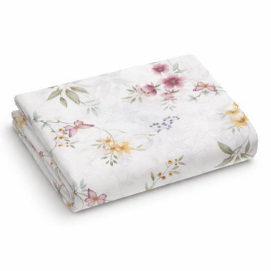 Пододеяльник на молнии Сатин Мерлин Монро Цветы и бабочки 150*215 см
